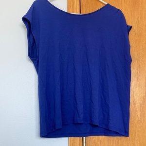 Eileen Fisher Royal blush capped sleeve t-shirt